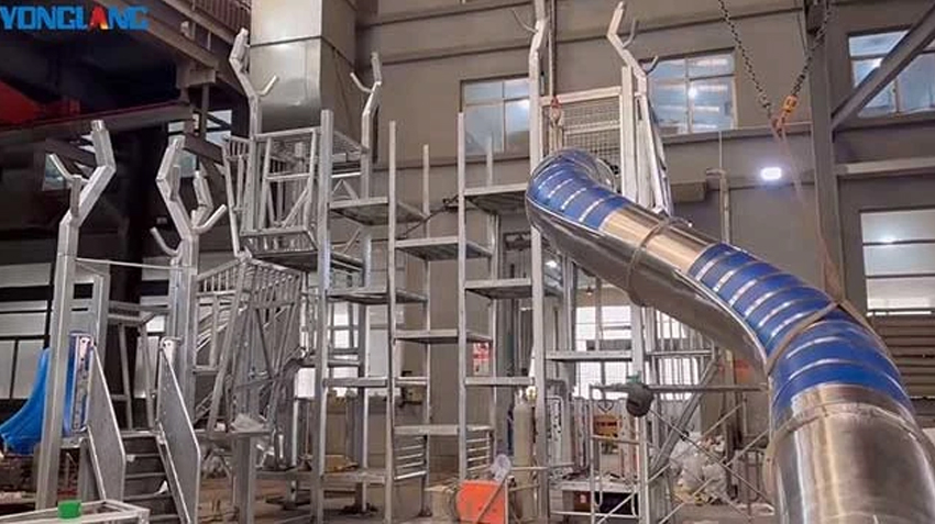 Yonglang Outdoor Playground Building Text Before Coating