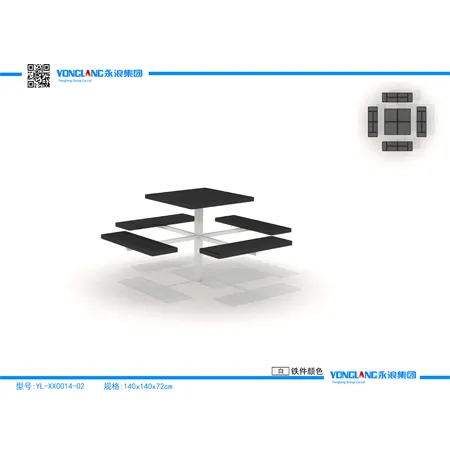 Benches and Trash Cans