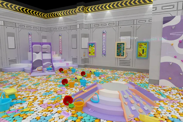 Neon Hive Themed Playground