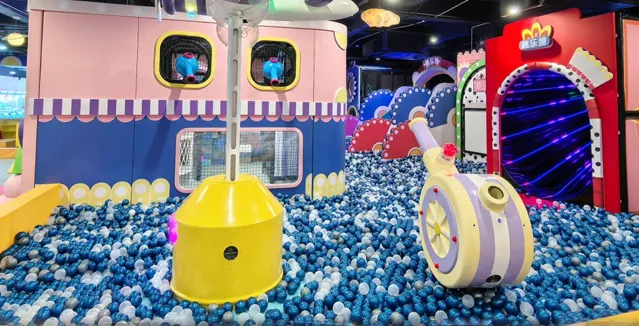 Colorful ball pool, fun facilities